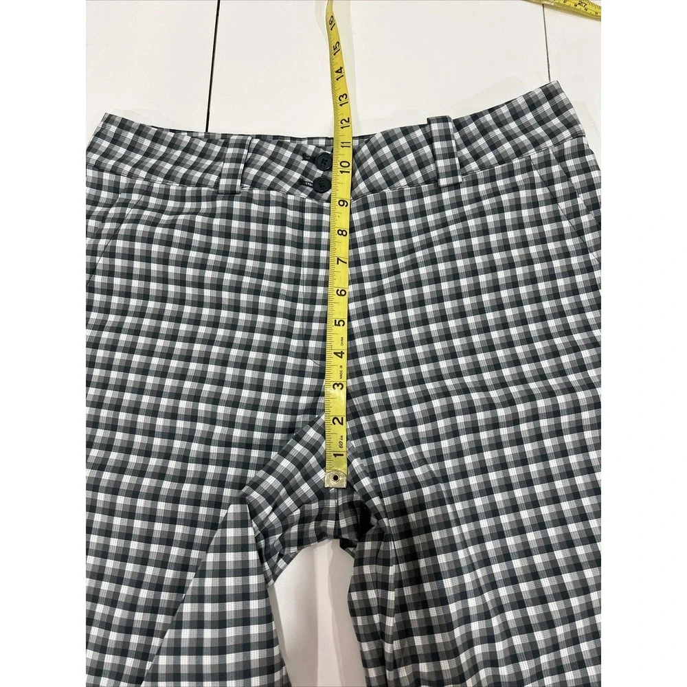WOMENS NIKE GOLF DRI FIT PLAID SHORTS 10 Medium
